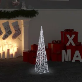 Cono de luz LED decorativo acrílico blanco frío 60 cm de vidaXL, Luces de Navidad - Ref: Foro24-328956, Precio: 36,68 €, Desc...