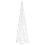 Cono de luz LED decorativo acrílico blanco frío 60 cm de vidaXL, Luces de Navidad - Ref: Foro24-328956, Precio: 37,33 €, Desc...