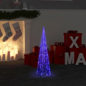 Cono de luz LED decorativo acrílico azul 60 cm de vidaXL, Luces de Navidad - Ref: Foro24-328957, Precio: 31,52 €, Descuento: %