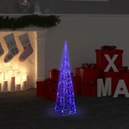 Cono de luz LED decorativo acrílico azul 60 cm de vidaXL, Luces de Navidad - Ref: Foro24-328957, Precio: 31,52 €, Descuento: %