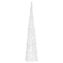 Cono de luz LED decorativo acrílico blanco frío 90 cm de vidaXL, Luces de Navidad - Ref: Foro24-328960, Precio: 27,83 €, Desc...