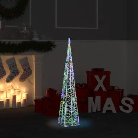 Cono de luz LED decorativo acrílico multicolor 90 cm de vidaXL, Luces de Navidad - Ref: Foro24-328962, Precio: 37,33 €, Descu...