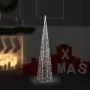 Cono de luz LED decorativo acrílico blanco frío 120 cm de vidaXL, Luces de Navidad - Ref: Foro24-328964, Precio: 49,11 €, Des...