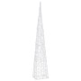 Cono de luz LED decorativo acrílico blanco frío 120 cm de vidaXL, Luces de Navidad - Ref: Foro24-328964, Precio: 49,71 €, Des...