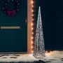 Cono de luz LED decorativo acrílico blanco frío 120 cm de vidaXL, Luces de Navidad - Ref: Foro24-328964, Precio: 49,11 €, Des...