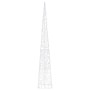 Cono de luz LED decorativo acrílico blanco frío 120 cm de vidaXL, Luces de Navidad - Ref: Foro24-328964, Precio: 49,71 €, Des...
