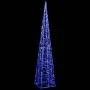 Cono de luz LED decorativo acrílico azul 120 cm de vidaXL, Luces de Navidad - Ref: Foro24-328965, Precio: 48,94 €, Descuento: %
