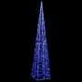 Cono de luz LED decorativo acrílico azul 120 cm de vidaXL, Luces de Navidad - Ref: Foro24-328965, Precio: 49,61 €, Descuento: %