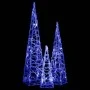 Set de cono de luz LED decorativo acrílico azul 30/45/60cm de vidaXL, Luces de Navidad - Ref: Foro24-328969, Precio: 50,09 €,...