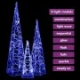 Set de cono de luz LED decorativo acrílico azul 30/45/60cm de vidaXL, Luces de Navidad - Ref: Foro24-328969, Precio: 50,09 €,...