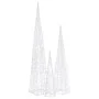 Cono de luz LED decorativo acrílico azul 60/90/120 cm de vidaXL, Luces de Navidad - Ref: Foro24-328973, Precio: 78,90 €, Desc...