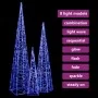 Cono de luz LED decorativo acrílico azul 60/90/120 cm de vidaXL, Luces de Navidad - Ref: Foro24-328973, Precio: 78,90 €, Desc...