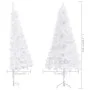 Árbol de Navidad artificial de esquina blanco 210 cm PVC de vidaXL, Arboles de navidad - Ref: Foro24-329170, Precio: 39,86 €,...