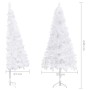 Árbol de Navidad artificial de esquina blanco 240 cm PVC de vidaXL, Arboles de navidad - Ref: Foro24-329171, Precio: 34,07 €,...