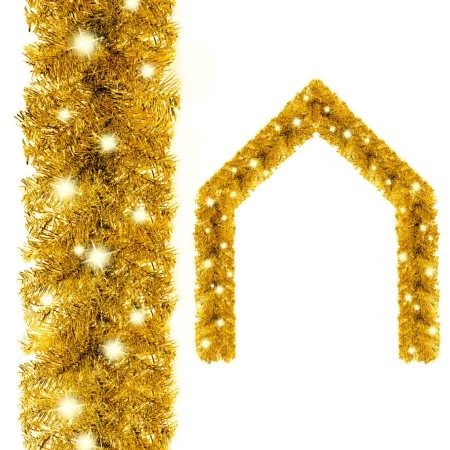 Guirnalda de Navidad con luces LED dorado 10 m de vidaXL, Luces de Navidad - Ref: Foro24-329202, Precio: 27,43 €, Descuento: %