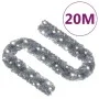 Guirnalda de Navidad con luces LED plateado 20 m de vidaXL, Luces de Navidad - Ref: Foro24-329206, Precio: 49,48 €, Descuento: %
