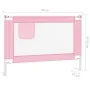 Sicherheitsgeländer für Kinderbett rosa Stoff 90x25 cm von vidaXL, Sicherheitsgeländer - Ref: Foro24-10198, Preis: 34,00 €, R...