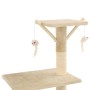 Rascador para gatos con poste de sisal 138 cm beige en Mobiliario para gatos | Comprar online en Foru.es