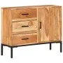 Solid acacia wood sideboard 88x30x73 cm by vidaXL, Sideboards - Ref: Foro24-329247, Price: 252,39 €, Discount: %