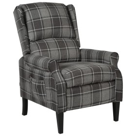 Silla reclinable de tela gris de vidaXL, Sillones - Ref: Foro24-329301, Precio: 218,68 €, Descuento: %