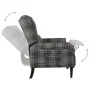 Liegestuhl aus grauem Stoff von vidaXL, Sessel - Ref: Foro24-329301, Preis: 184,17 €, Rabatt: %