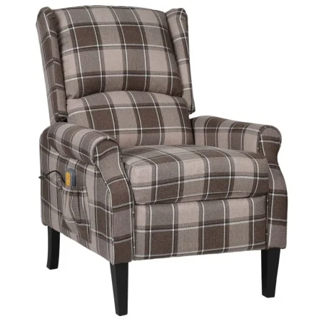 Sillón de masaje reclinable de tela beige de vidaXL, Sillones de masaje eléctricos - Ref: Foro24-329303, Precio: 198,89 €, De...