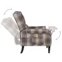 Sillón de masaje reclinable de tela beige de vidaXL, Sillones de masaje eléctricos - Ref: Foro24-329303, Precio: 198,89 €, De...