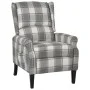 White and gray fabric recliner chair by vidaXL, Armchairs - Ref: Foro24-329306, Price: 216,58 €, Discount: %