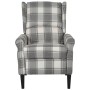 Sillón reclinable de tela blanco y gris de vidaXL, Sillones - Ref: Foro24-329306, Precio: 218,07 €, Descuento: %