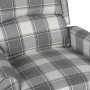 Sillón reclinable de tela blanco y gris de vidaXL, Sillones - Ref: Foro24-329306, Precio: 218,07 €, Descuento: %