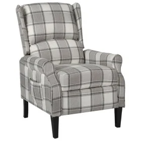 Silla reclinable de tela gris de vidaXL, Sillones - Ref: Foro24-329307, Precio: 177,34 €, Descuento: %