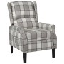 Silla reclinable de tela gris de vidaXL, Sillones - Ref: Foro24-329307, Precio: 178,41 €, Descuento: %
