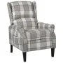 Silla reclinable de tela gris de vidaXL, Sillones - Ref: Foro24-329307, Precio: 177,34 €, Descuento: %