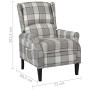 Silla reclinable de tela gris de vidaXL, Sillones - Ref: Foro24-329307, Precio: 178,41 €, Descuento: %
