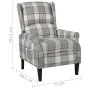 Silla reclinable de tela gris de vidaXL, Sillones - Ref: Foro24-329307, Precio: 177,34 €, Descuento: %