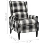 Sillón reclinable tela multicolor de vidaXL, Sillones - Ref: Foro24-329312, Precio: 218,83 €, Descuento: %