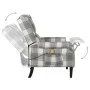 Sillón de masaje reclinable de tela gris de vidaXL, Sillones de masaje eléctricos - Ref: Foro24-329313, Precio: 188,31 €, Des...
