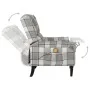 Liegender Massagesessel aus grauem Stoff von vidaXL, Elektrische Massagesessel - Ref: Foro24-329314, Preis: 187,45 €, Rabatt: %
