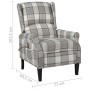 Sillón de masaje reclinable de tela gris de vidaXL, Sillones de masaje eléctricos - Ref: Foro24-329314, Precio: 191,34 €, Des...