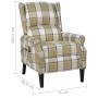 Sillón de masaje reclinable de tela verde de vidaXL, Sillones de masaje eléctricos - Ref: Foro24-329315, Precio: 189,66 €, De...