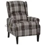 Sillón de masaje reclinable de tela marrón de vidaXL, Sillones de masaje eléctricos - Ref: Foro24-329318, Precio: 198,04 €, D...