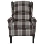 Sillón de masaje reclinable de tela marrón de vidaXL, Sillones de masaje eléctricos - Ref: Foro24-329318, Precio: 198,04 €, D...