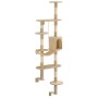 Rascador de gatos de pared con poste de sisal 194 cm beige en Mobiliario para gatos | Comprar online en Foru.es