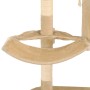 Rascador de gatos de pared con poste de sisal 194 cm beige en Mobiliario para gatos | Comprar online en Foru.es