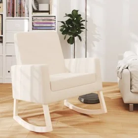 Cream fabric rocking chair by vidaXL, Rocking chairs - Ref: Foro24-329424, Price: 157,24 €, Discount: %