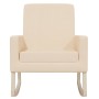 Silla mecedora de tela crema de vidaXL, Mecedoras - Ref: Foro24-329424, Precio: 160,17 €, Descuento: %
