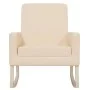 Silla mecedora de tela crema de vidaXL, Mecedoras - Ref: Foro24-329424, Precio: 157,24 €, Descuento: %