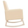 Silla mecedora de tela crema de vidaXL, Mecedoras - Ref: Foro24-329424, Precio: 160,17 €, Descuento: %