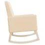 Silla mecedora de tela crema de vidaXL, Mecedoras - Ref: Foro24-329424, Precio: 157,24 €, Descuento: %