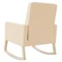Silla mecedora de tela crema de vidaXL, Mecedoras - Ref: Foro24-329424, Precio: 157,24 €, Descuento: %